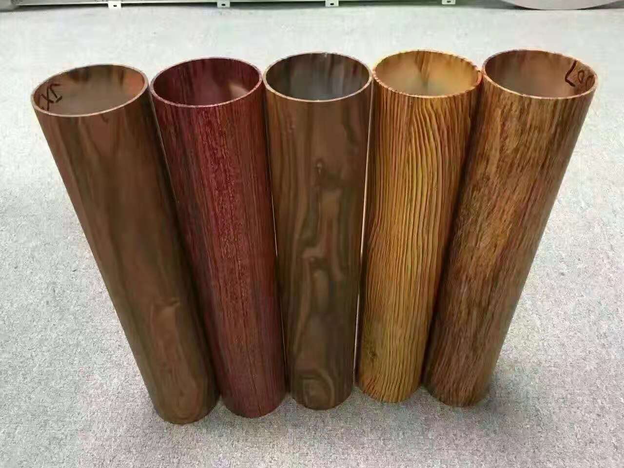 木纹铝圆管